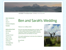Tablet Screenshot of benandsarah.onebigday.org.uk